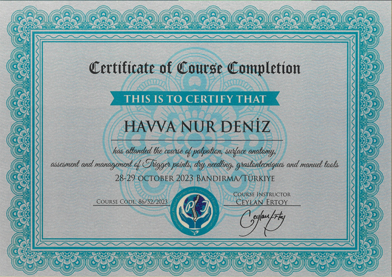 Havva Nur Deniz Diploma