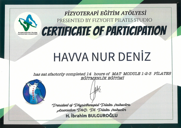 Havva Nur Deniz Diploma